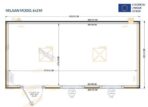 Bürocontainer 6x3 Meter Modell Mailand – Bild 11