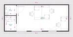 21 m² großer Bürocontainer mit WC und Kochnische – Bild 3