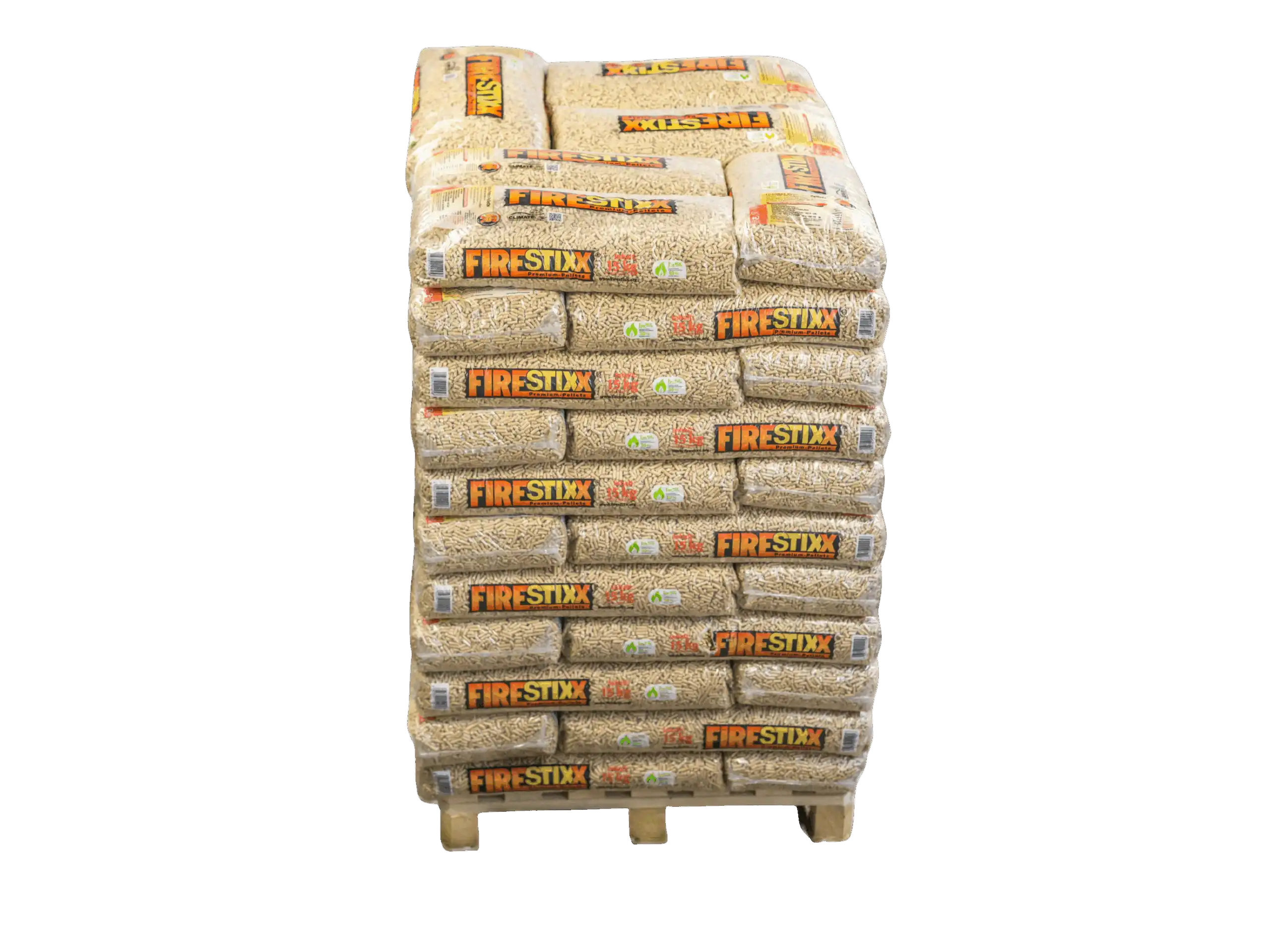 Firestixx-Premium-Pellets-DINplus-ENPlus-A1-Palette-66Sack-990kg_01-scaled-1 Firestixx Premium Pellets DINplus/ENPlus A1 – Palette (66Sack) 990kg – Bild 1