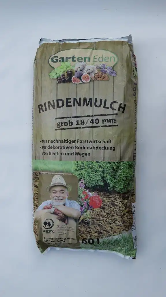 Rindenmulch-Grob Grober Rindenmulch 60L Palette (45 Säcke) – Bild 1