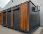 21 m² großer Bürocontainer mit WC und Kochnische