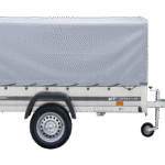 Anhänger Pkw 230×125 Garden Trailer 230 KIPP Unitrailer 750 kg mit Stützrad, Hochplane und Hochspriegel