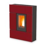 Pelletofen MCZ Ray Comfort Air 8 R 7,8 kW - Ausführung: Stahl Bordeaux metal_304