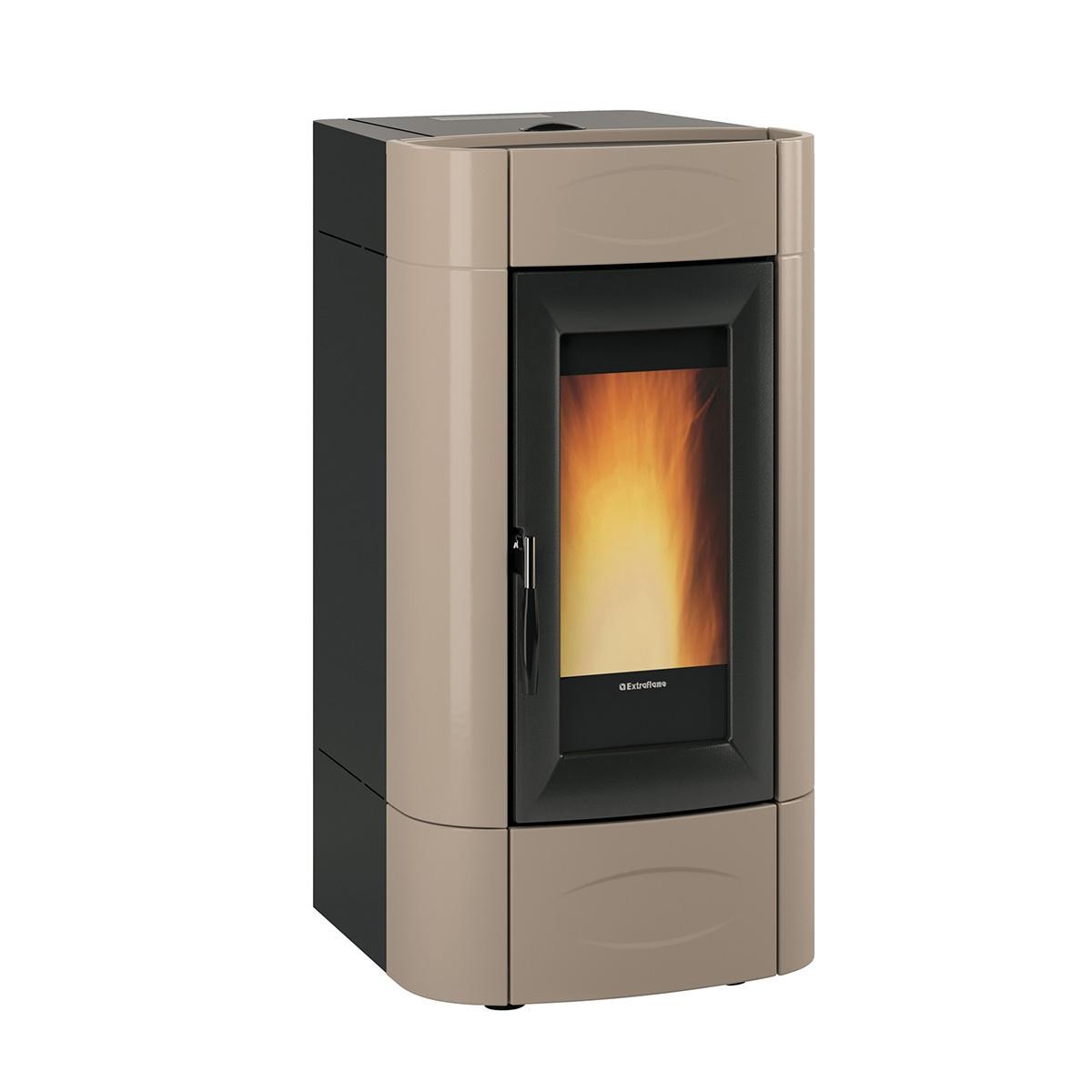 prod_7061838_ofen_de Pelletofen wasserführend Extraflame Evolution Line Isidora Idro H16 5.0.16 mit 18,9 kW - Verkleidung: taupe – Bild 1