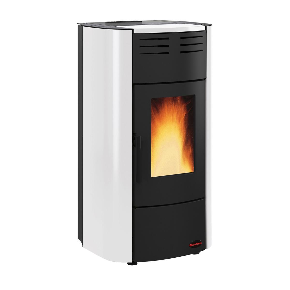 prod_7061867_ofen_de Pelletofen wasserführend Extraflame Raffaella Idro H15 5.0.16 mit 19 kW - Verkleidung: weiß – Bild 1