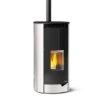 Pelletofen Palazzetti Ecofire Marianne 9 US, 9 kW - Ausführung: Stahl Weiß