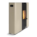 Pelletofen Palazzetti Ecofire Scarlet TC 9, 9 kW - Ausführung: Stahl Elfenbein