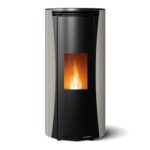 Pelletofen Palazzetti Ecofire Vivi TC 6, 6 kW - Ausführung: Stahl Taubengrau