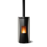 Pelletofen Palazzetti Ecofire Vivi TC 6 US, 6 kW - Ausführung: Stahl Taubengrau