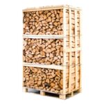 Palette kammergetrocknetes gespalten Eiche Brennholz 25cm